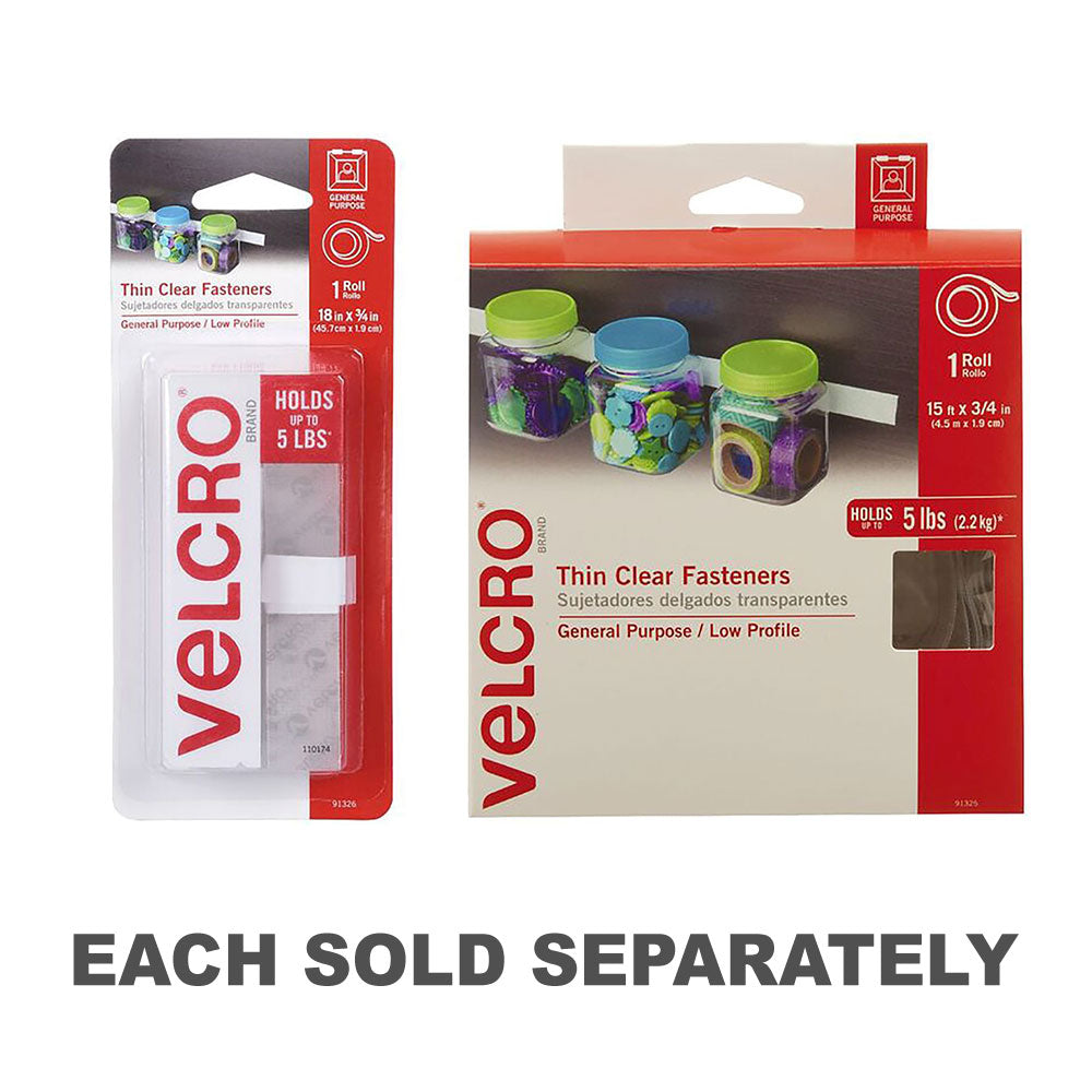 Velcro Fastener Tape 19mm (Clear)4.5m