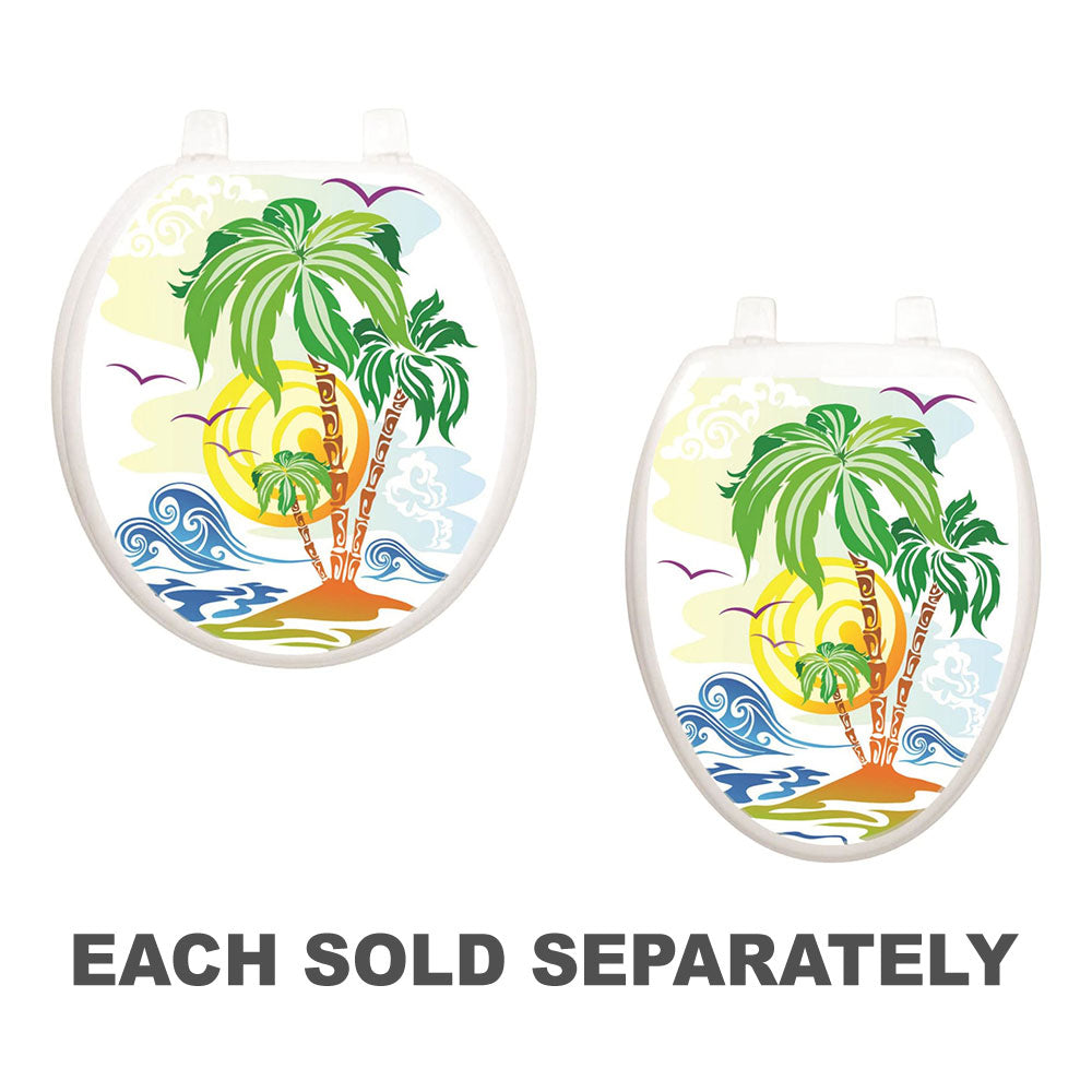 Catch the Wave Toilet TattooOval
