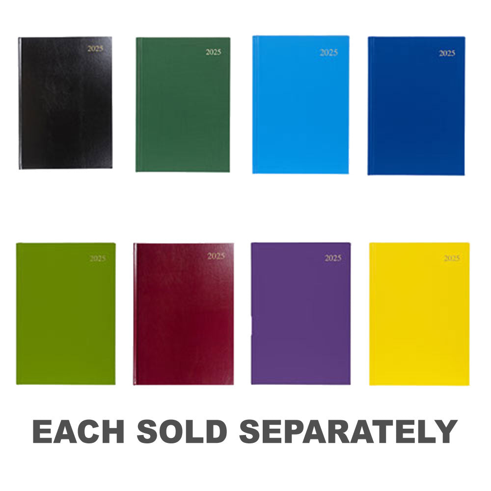 Collins Essential A4 Day to Page 2025 DiaryBlack