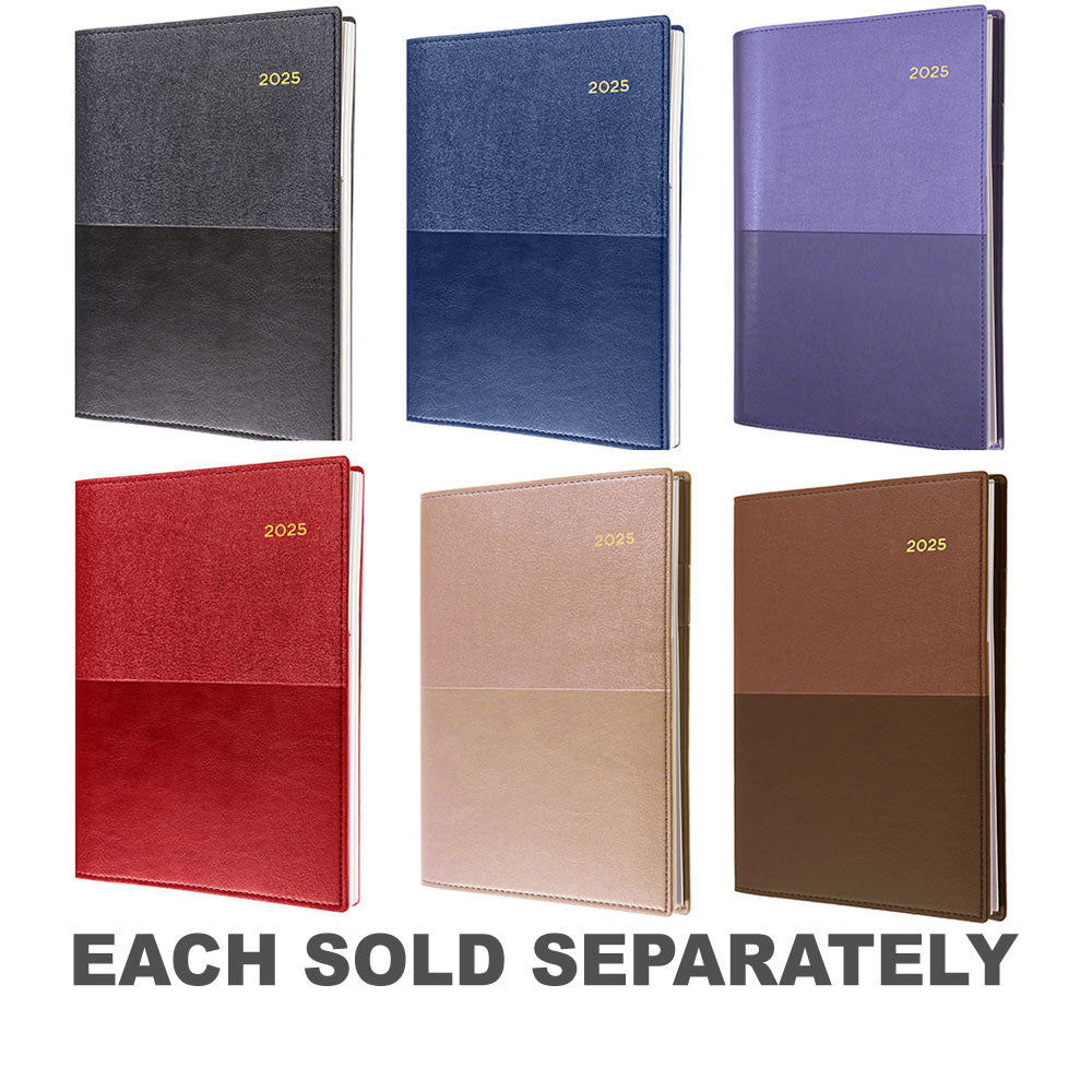 Collins Vanessa A5 Day to Page 2025 DiaryBlack