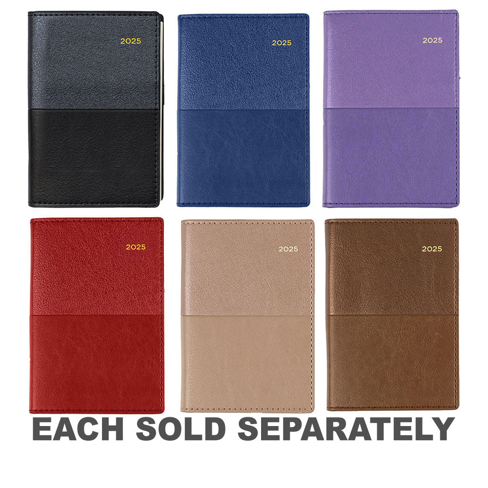 Collins Vanessa B7R Week to View 2025 Pocket DiaryBlack