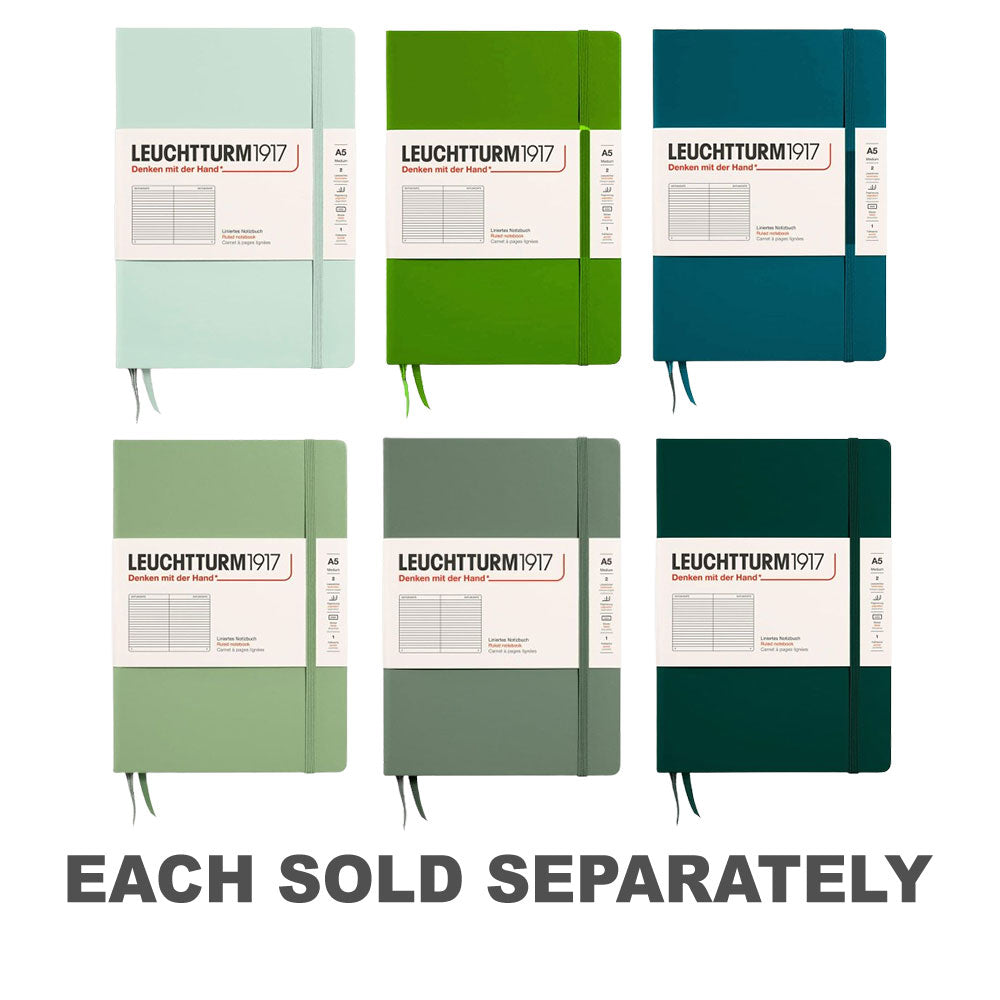 Leuchtturm Hardcover Ruled Notebook A5 (Green)Forest
