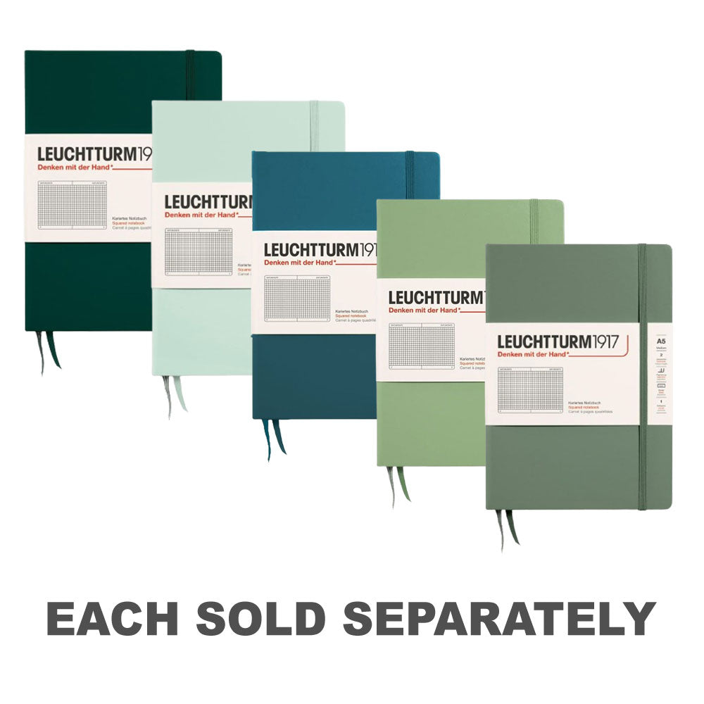 Leuchtturm Hardcover Squared Notebook A5 (Green)Forest