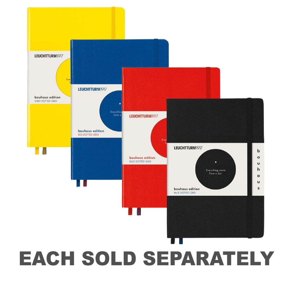 Leuchtturm HC Bauhaus Dotted A5 NotebookBlack