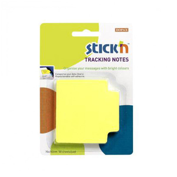 Hopax Sticky Note Paper Tracking 50 YP 70x70 Highlight Yellow 21478