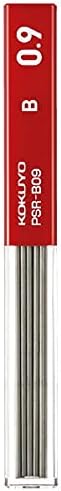 KOKUYO Mechanical Pencil Lead Refill 0.9mm B, Packed, PSR-B09-1P, Set of 10
