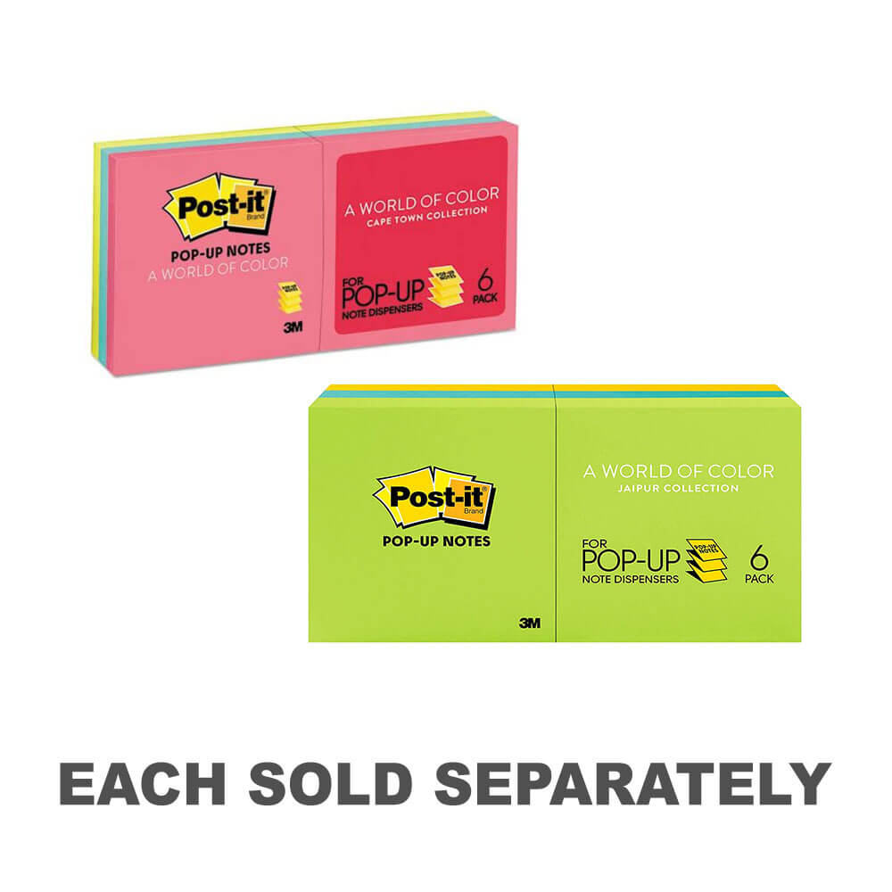Post-it Pop-up Notes Refill (6pk)Jaipur 76x76mm